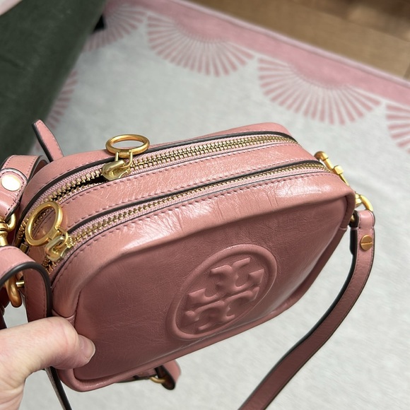 Tory Burch Perry Bomb glazed mini bag pink - Picture 11 of 13